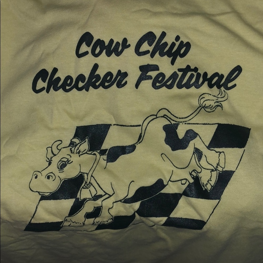 Authentic Vintage “Cow Chip Checker Festival” Tee - Picture 3 of 3
